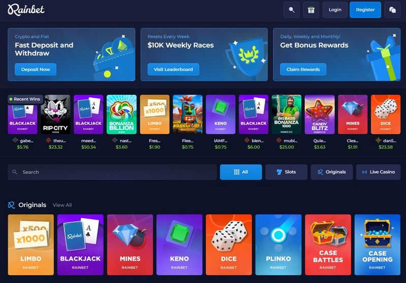 Rainbet Casino Evaluation